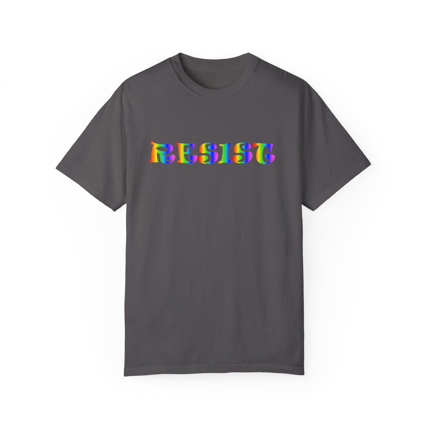 Garment-Dyed T-Shirt - ‘RESIST’ Colorful Activism Tee