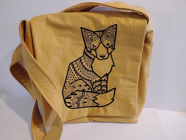 Geometric Fox Bag