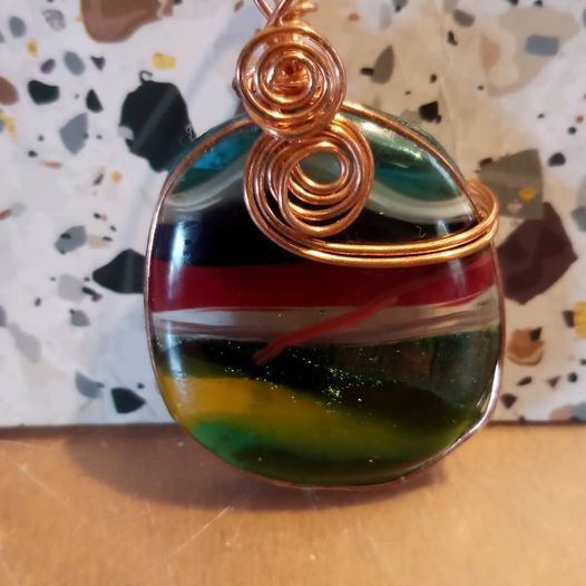 Streaky Glass Pendant