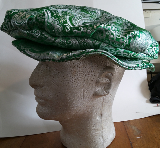 Brocade Flat Cap