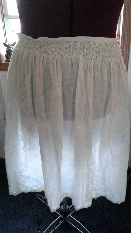 Smocked Linen Landsknecht German Renaissance Apron